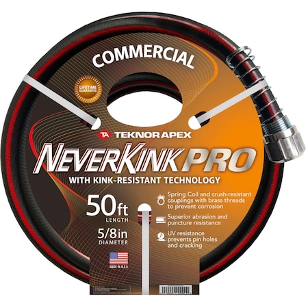 Teknor Apex NeverKink 5/8 in. D X 50 ft. L Heavy Duty Commercial Grade Garden Hose 8845 50