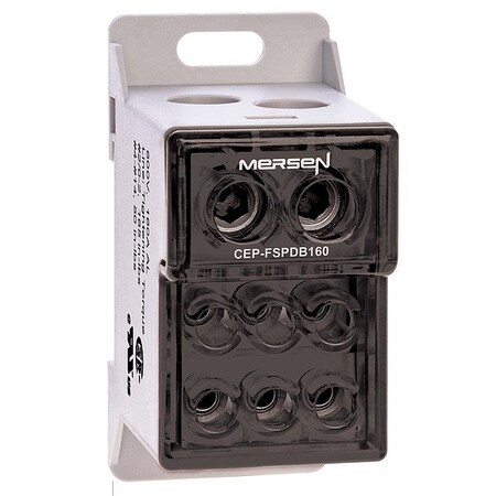 Mersen PowerDistributionBlock, 160A, 600V, 1Poles CEP-FSPDB160