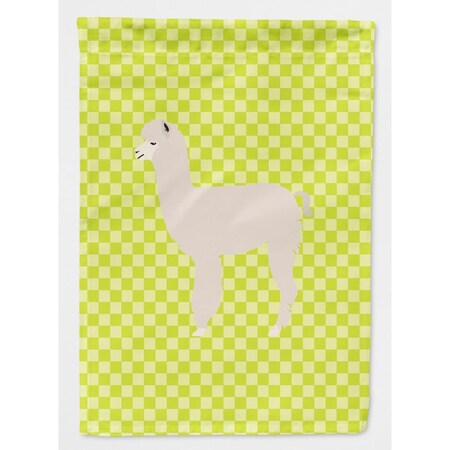 Carolines Treasures Alpaca Green Flag Garden Size BB7745GF