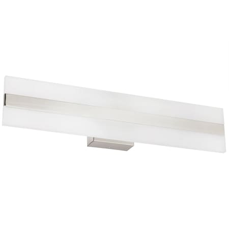 Sunlite 18in. LED Linear Bar Vanity Light Fixture, 20W 100W= Dimmable Brushed Nickel 30K/40K/50K 81341-SU