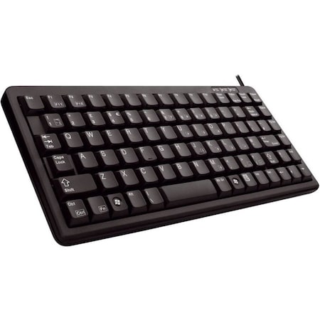 Cherry BLACK 11 ULTRASLIM KEYBOARD.US SPACE REDUCED 86 POSITION KEY LAYOUT. INCLUDES US G84-4100LCMUS-2