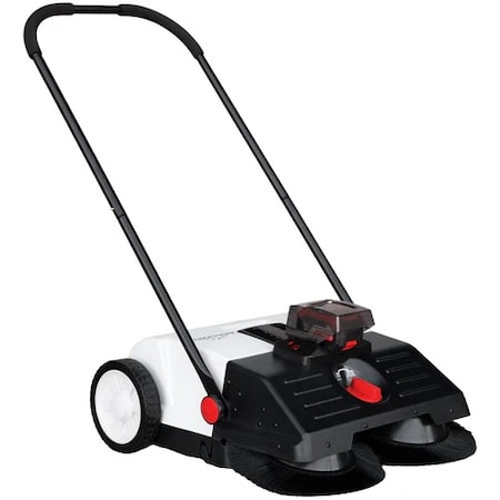 Tomahawk Power 22'' Battery Powered Push Sweeper With Double Brush System 18V Lithium-Ion eTOS22