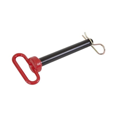 Koch Filter Hitch Pin with Hair Pin, 5 Hitch, 5/8 in Dia Pin, 5-3/4 in OAL, HCS/Vinyl, Powder-Coated 4011323