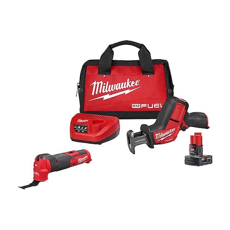 Milwaukee Tool M12 FUEL HACKZALL Kit + Oscillating Tool 2520-21XC,2526-20
