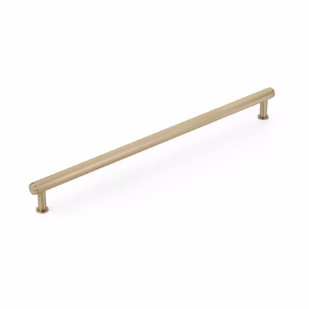 Schaub 18in Center to Center Pub House Knurled Appliance Pull Signature Satin Brass Finish 5018A-SSB
