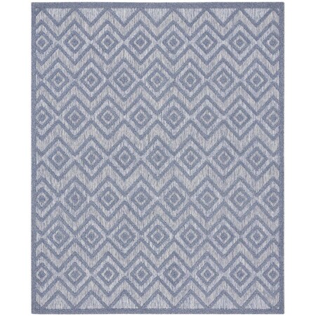 Homeroots 7' X 10' Blue Indoor Outdoor Area Rug 522115