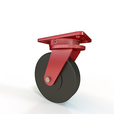 Hamilton Ergo-X2 Swivel Caster, 8"X2" Nylast High Performance Cast Nylon Wheel S-ERGO-8NYB