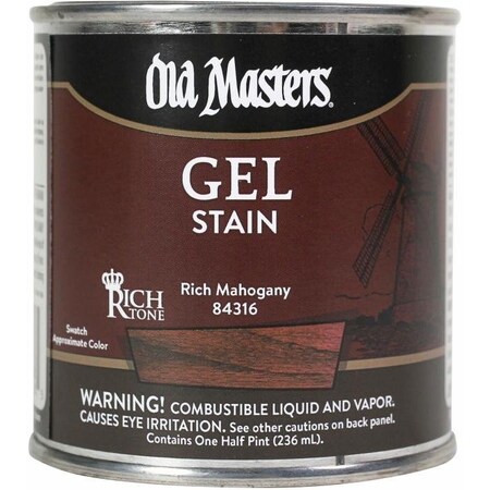 Diamond Vogel DEEP RED GEL STAIN 1/2PT RICH MAHOGANY 84316