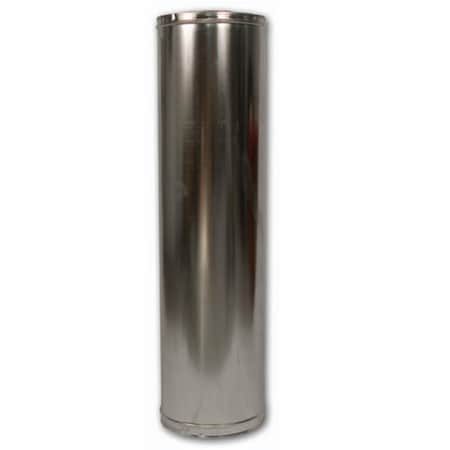 Perfectpillows 12 x 48 in. Stainless Steel Wood Burning Chimney Pipe PE1070959