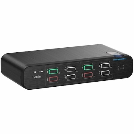 Belkin 4:2 DISPLAYPORT DUOCLAVE SKVM W/CAC PP4.0 F1DN104MKVMDC-4