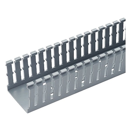 Panduit WIRE DUCT, NARROW SLOT, GRAY, 1.75 W X 2 D F1.5X2LG6-A