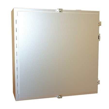 Hammond Clamps Electrical Enclosure, 24 in H, 8 in D, 24 in W, 12, 13, 3R, 4, 4X, Stainless Steel 1418N4SSJ8