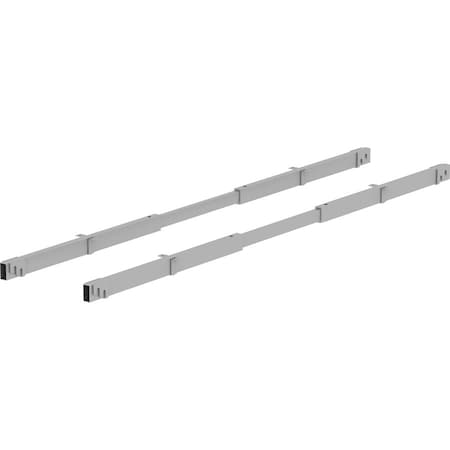 Lorell Tabletop Crossbar Credenza, Shell, Mod Panel, 67" W X Silver 16208