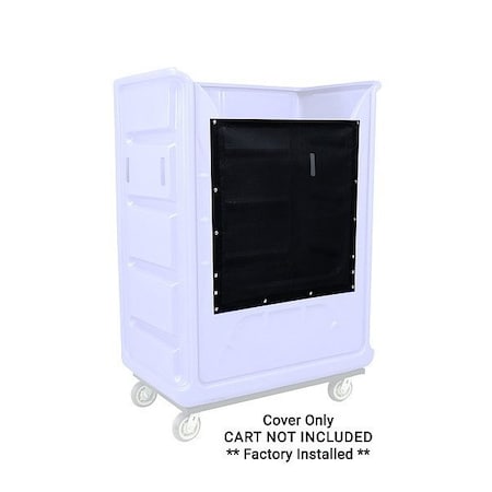 Royal Basket Trucks Mesh Flap, 50" H, 48" L, Black G49-KKX-BGF