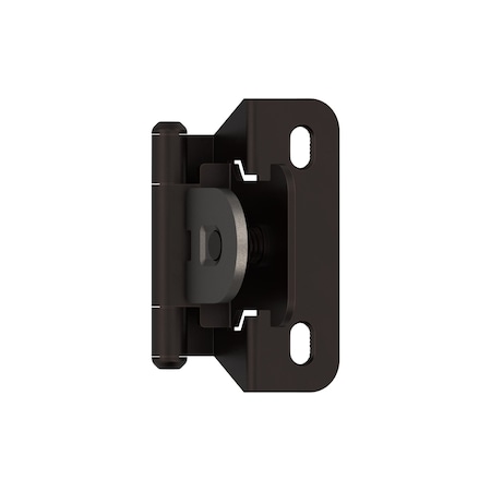 Amerock 1/4 in 6 mm Overlay Single Demountable, Partial Wrap Oil-Rubbed Bronze Hinge - 1 Pair BPR8715ORB