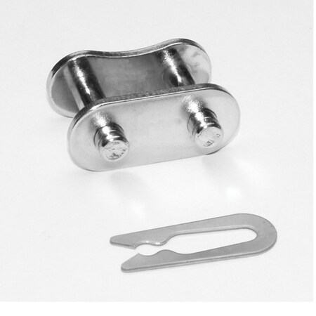 Senqcia Hi-Max Single Strand Spring Clip Connecting Link, 41NP chain, .5P, .141 Pin, Stl 41NPHMCL