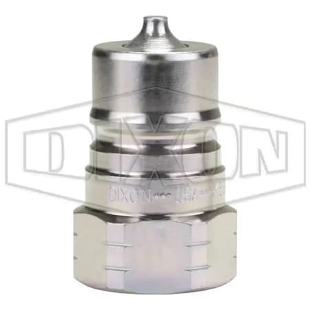 Dixon DQC K Interchange Female Plug, 3/4-14 Nominal, Female BSPP, Steel K6BF6