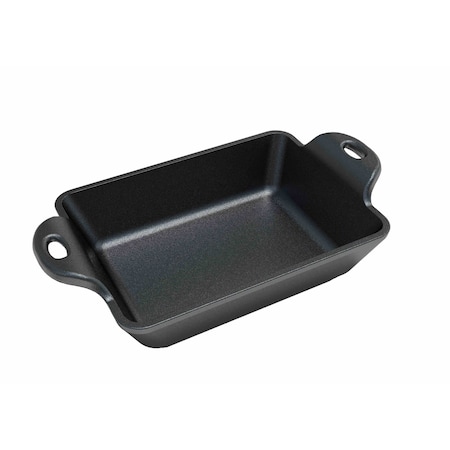 Lodge Heat-Treated 14 Ounce Rectangular Cast Iron Mini Server, 6PK HMS14RC