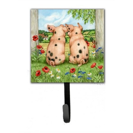Carolines Treasures Pigs Side by Side Debbie Cook Leash or Key Holder CDCO0354SH4