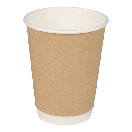 Zoro Select Disposable Hot Cup, 12 oz, Kraft, PK500 EHCDW12-K