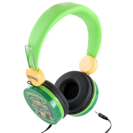 Rise Of The Teenage Mutant Ninja Turtles High Quality Wired Headphones in Green HP1-01265