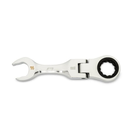Gearwrench Stubby Flex Ratcheting Wrench, 16 mm 86866