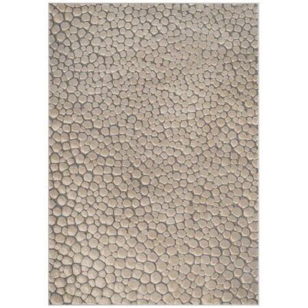 Safavieh Meadow 100 Power Loomed Rectangle RugBeige 6 ft.-7 in. x 9 ft. MDW174B-6