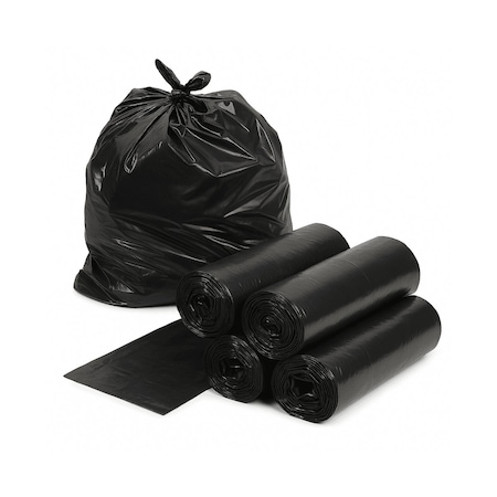 Life Guard 45 gal Trash Bags, 40"x 46", 30 Micron, Black, 100PK CL404612B