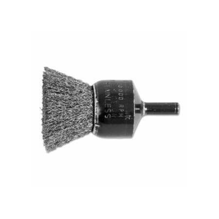 Pferd Standard Duty Crimped End Brush, Stainless Steel, 1 in x 0.006 in, 20000 RPM 419-82991