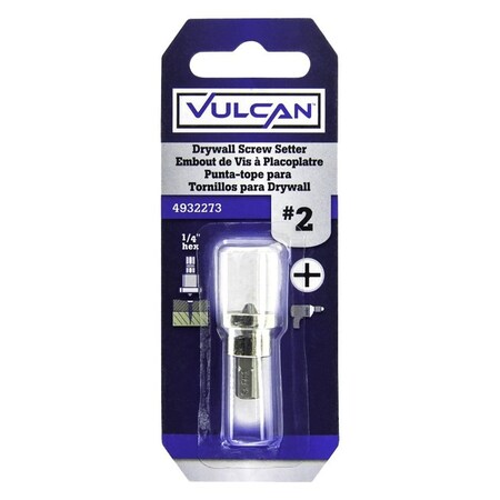 Vulcan 303331OR Drywall Screw Setter, Countersink Drive, Universal Shank PTA250576/303331O