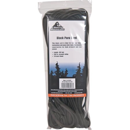 Liberty Mountain 100ft. Para Cord - Black 447442