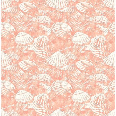 Brewster Surfside Coral Shells Wallpaper 2904-25689