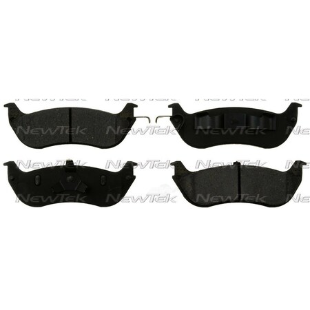 Newtek Automotive Usa Newtek Velocity Plus Economy Semi-Metallic w/Shim Disc Pads SMD674