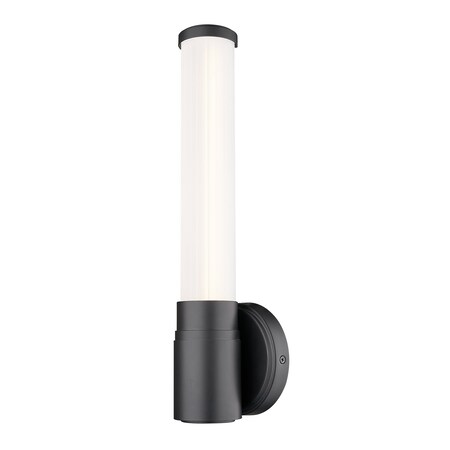 Z-Lite Warwick 1 Light Wall Sconce, Matte Black/Opal White, 4.75 In W 1020-1S-MB-LED