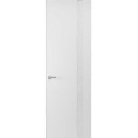 Sartodoors Hidden Door, Basic 0111 Arctic White Concealed Metal Frame 36 x 80 Right-hand Outswing BASIC0111MF-MAW-36x80-RH-O