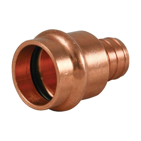 Nibco Copper, Straight, Press, 34in, Barbed, 1/2in 9035040PC