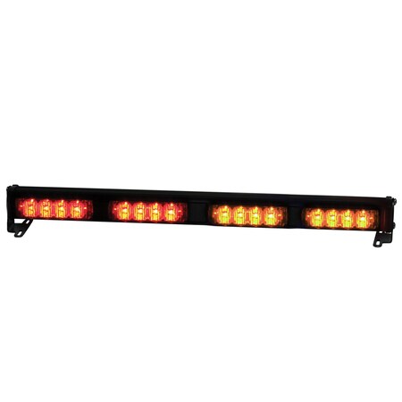 Code 3 Qd Hd Dash/Dk Light, Shrd, LED, Rd/Ambr, 19W XT404RRAA
