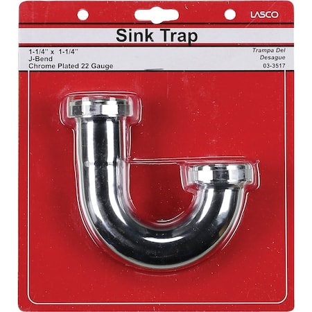 Westlake Pipe & Fittings 1-1/4'' Chrome Plated J-Bend 3/1/3517