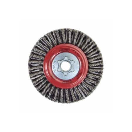 Norton Co Wire Wheel Brush, 6-7/8 in x 3/16 in x .020 in, Carbon Steel, 9000 RPM, 10PK 547-66252843919