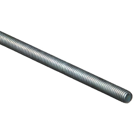 Stanley Threaded Rod, 51618 Thread, 36 in L, A Grade, Steel, Zinc, UNC Thread N179-507
