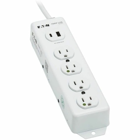 Tripp Lite OutletStrip, White, 1-21/32in, 4Outlets PS-415-HGUSB