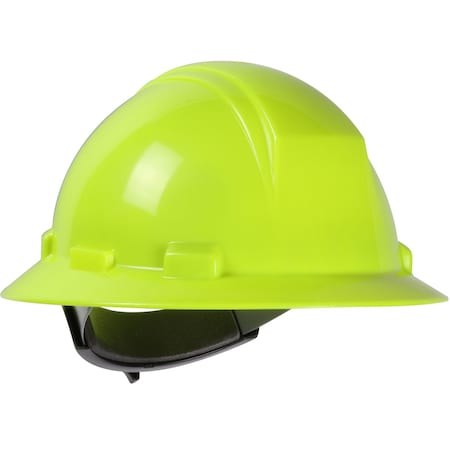 Dynamic Full Brim Hard Hat with HDPE Shell, 4-Point Textile Suspension and Wheel Ratchet Adjustment 280-HP641R-44