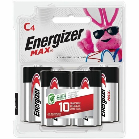 Eveready Alkaline Battery, C 1.5V DC 1 PK E93BP-4