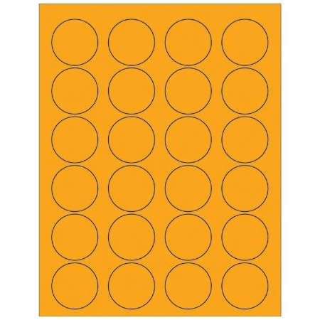 Bsc Preferred Fluorescent Circle Laser Labels LL193OR