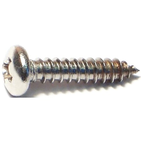 Midwest Fastener #8 x 3/4 in Phillips Pan Machine Screw, Plain Stainless Steel 5109