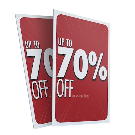 Signmission 70% Off, Plastic Signs Only 24 Inch x 36 Inch, Corrugated Plastic, 2PK CSB-2436-2PACK-30337