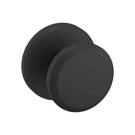 Baldwin Baldwin Preconfigured 5023 Knob with R016 Rose Half Dummy Lock Satin Black Finish - Baldwin 5023190IDM
