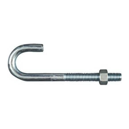 National Hardware 12x6 Zinc J Bolt, 10PK N232-975