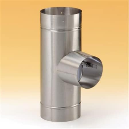 Cd Homesaver 7 Inch Heat-fab Tee W/6 Inch Take Off 304-alloy 21777