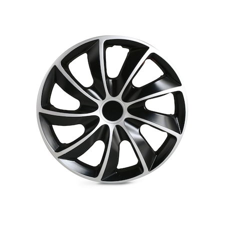 Altertrim 14 in Univ Hubcaps, Snap-On, (Slvr & Blk Lacq), 4PK CHB-5084-DP-14